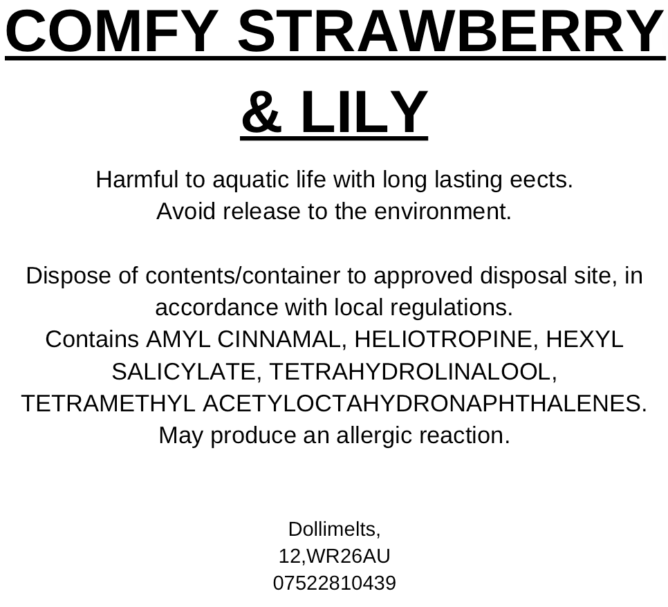 Comfy Strawberry & Lily